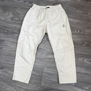 Air Jordan Boys Pants‎ Drawstring Elastic Waist Casual Beige Size Large 0175